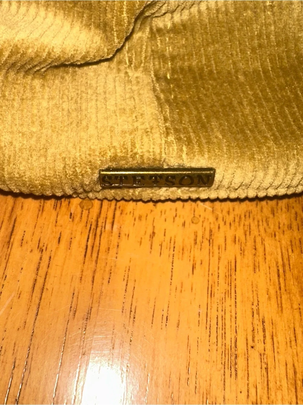 Stetson Corduroy Hat Size Medium Driving Newsboy Cabbie Tan Flat Cap
